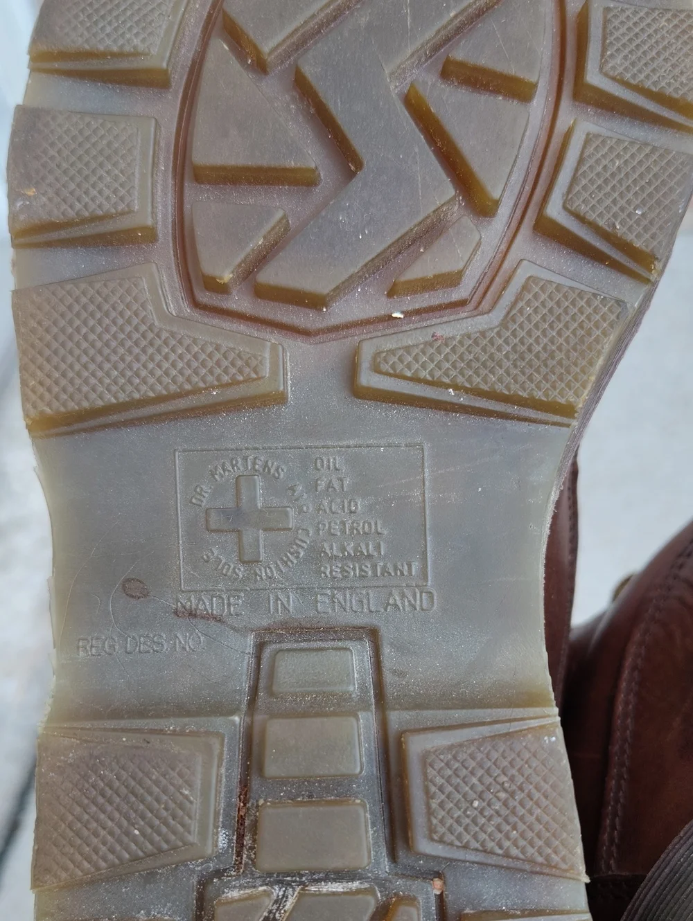 Vintage Dr Martens Chunky Sole Brown Leather Ankle Boots Size 3UK 90s Germany
